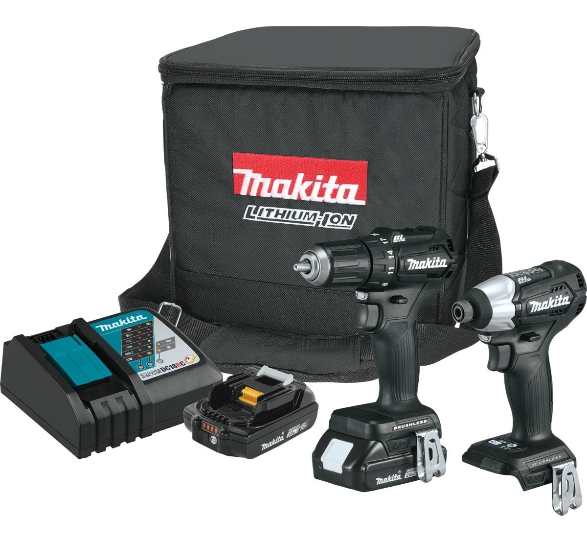 Combo Makita Cx200rb Taladro 3/8+ Llave de Impacto 12v Brushless