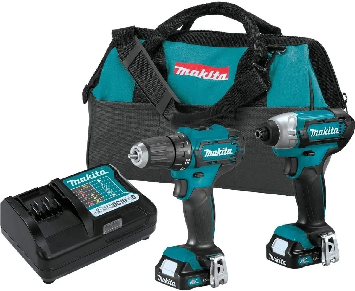 Foto 2 pulgar | Kit Taladro Y Destornillador Inalámbricos Ct226 Makita 12v