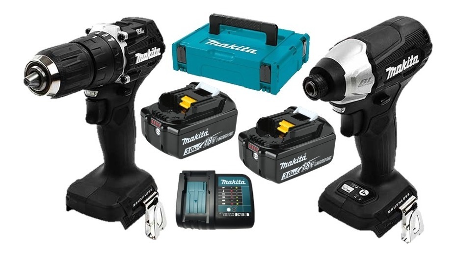 Combo Rotomartillo Y Atornillador Makita Brushless 18 V