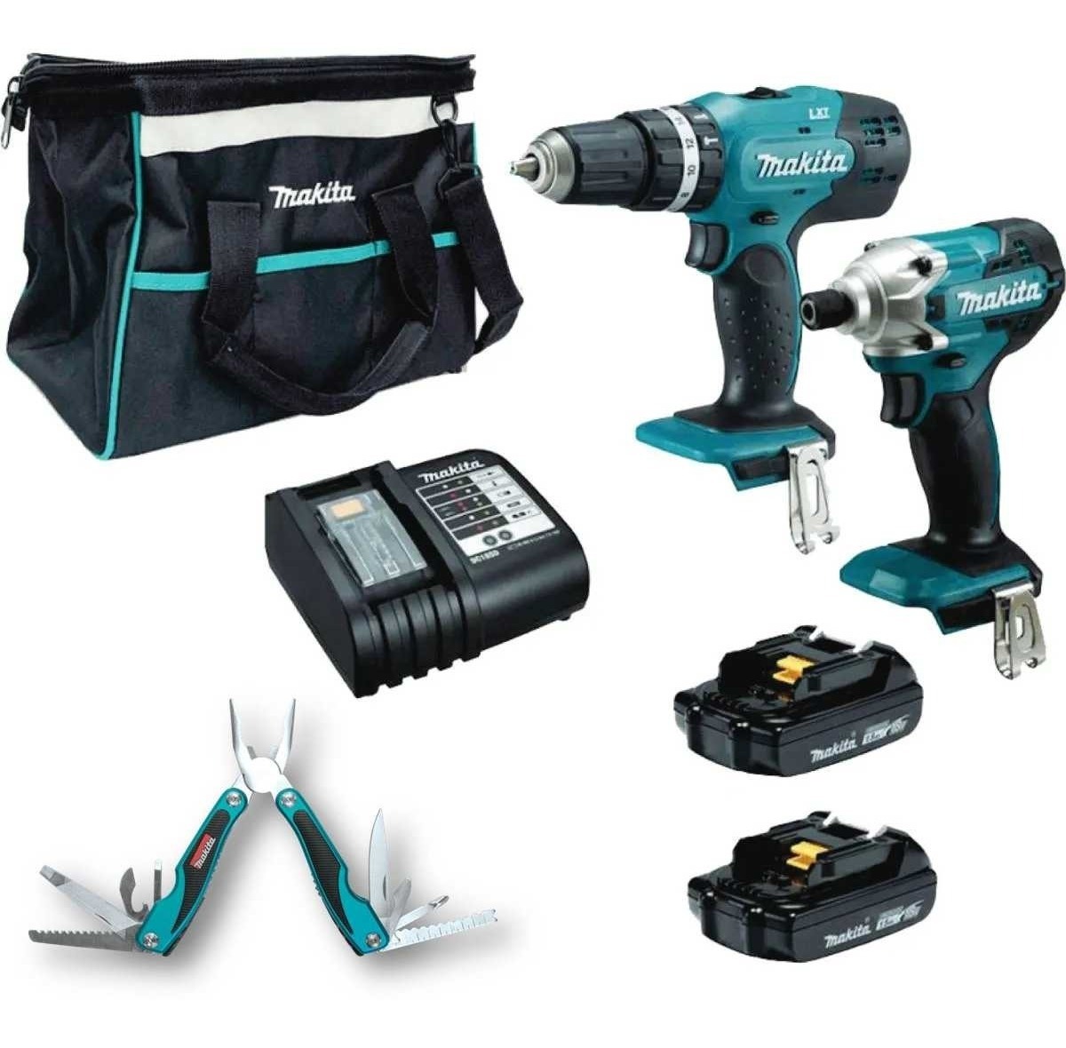 Combo Taladro Rotomartillo Y Atornillador 18v Dlx2336 Makita