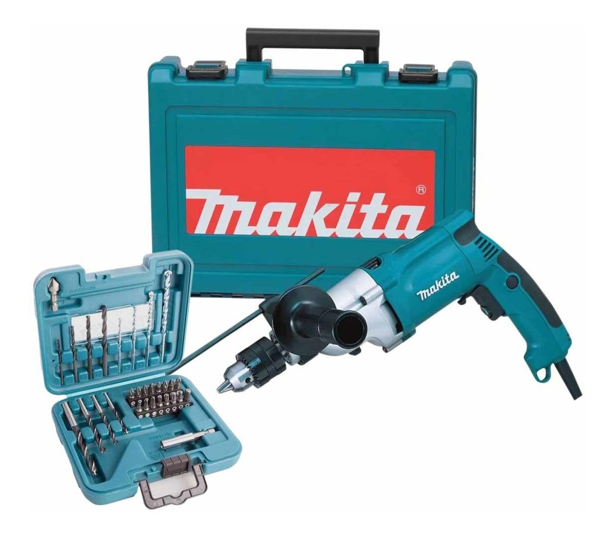 Taladro Rotomartillo 3/4in + Accesorios 30pz +maletin Makita