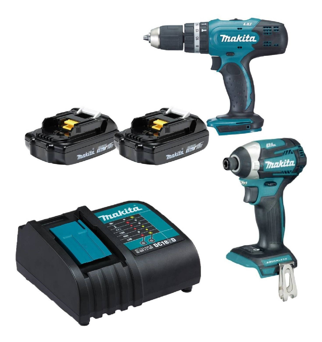 Taladro Y Atornillador De Impacto Inalámbrico 18v Makita