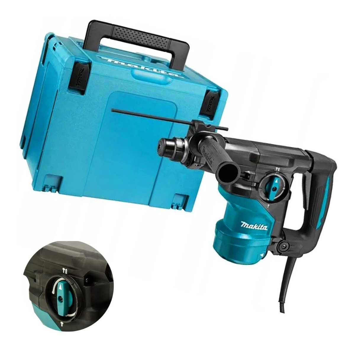 Rotomartillo Makita De 13/16 Acepta Brocas Sds Plus Hr3001cj