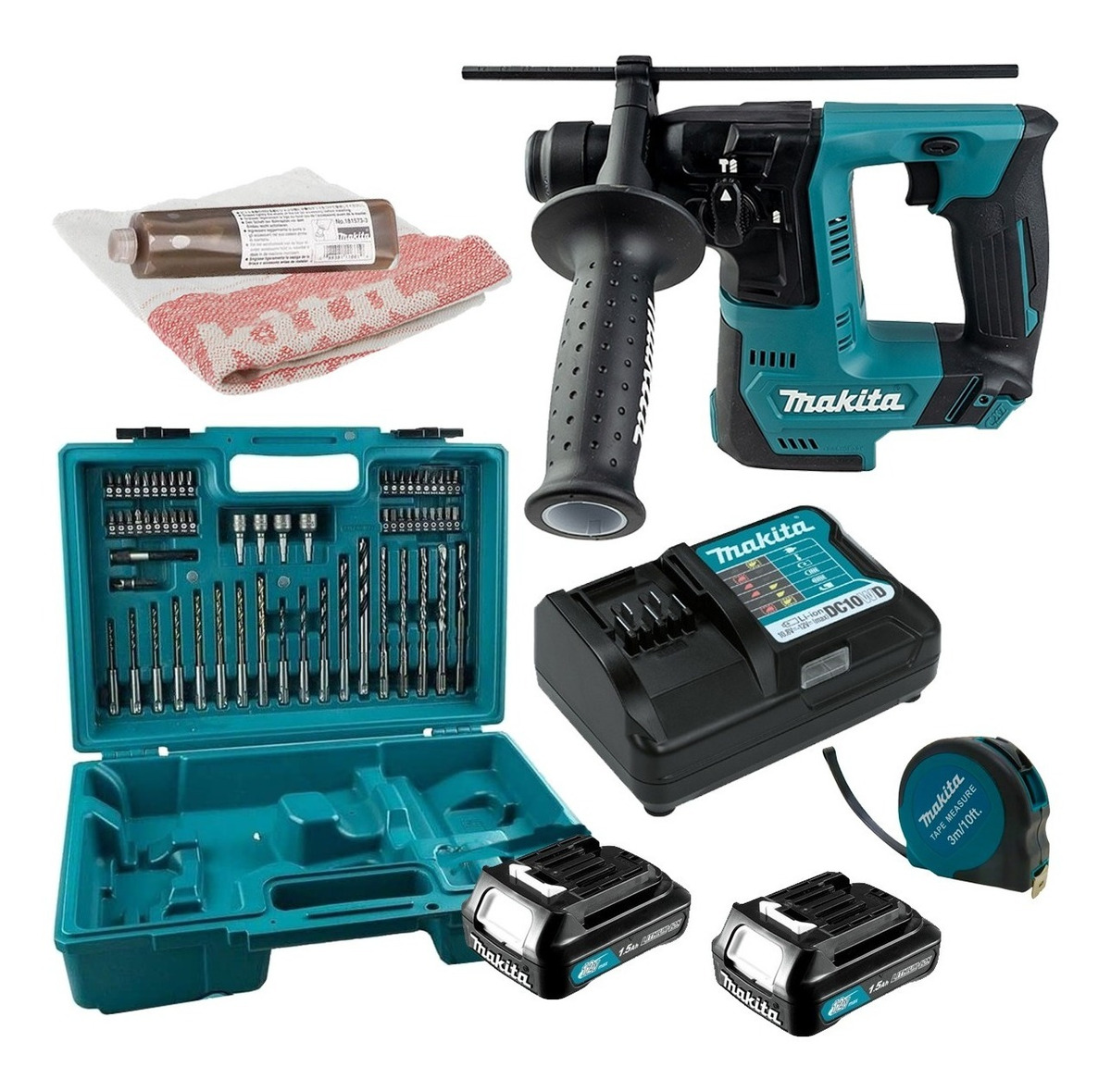 Rotomartillo Taladro Sds Plus Hr140dwye1  Makita+accsesorios