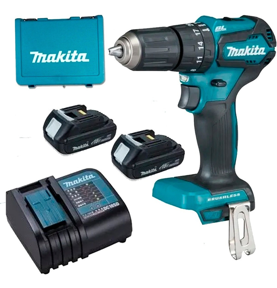 Foto 2 pulgar | Rotomartillo 1/2 18v 1.5amp Brushless  Makita