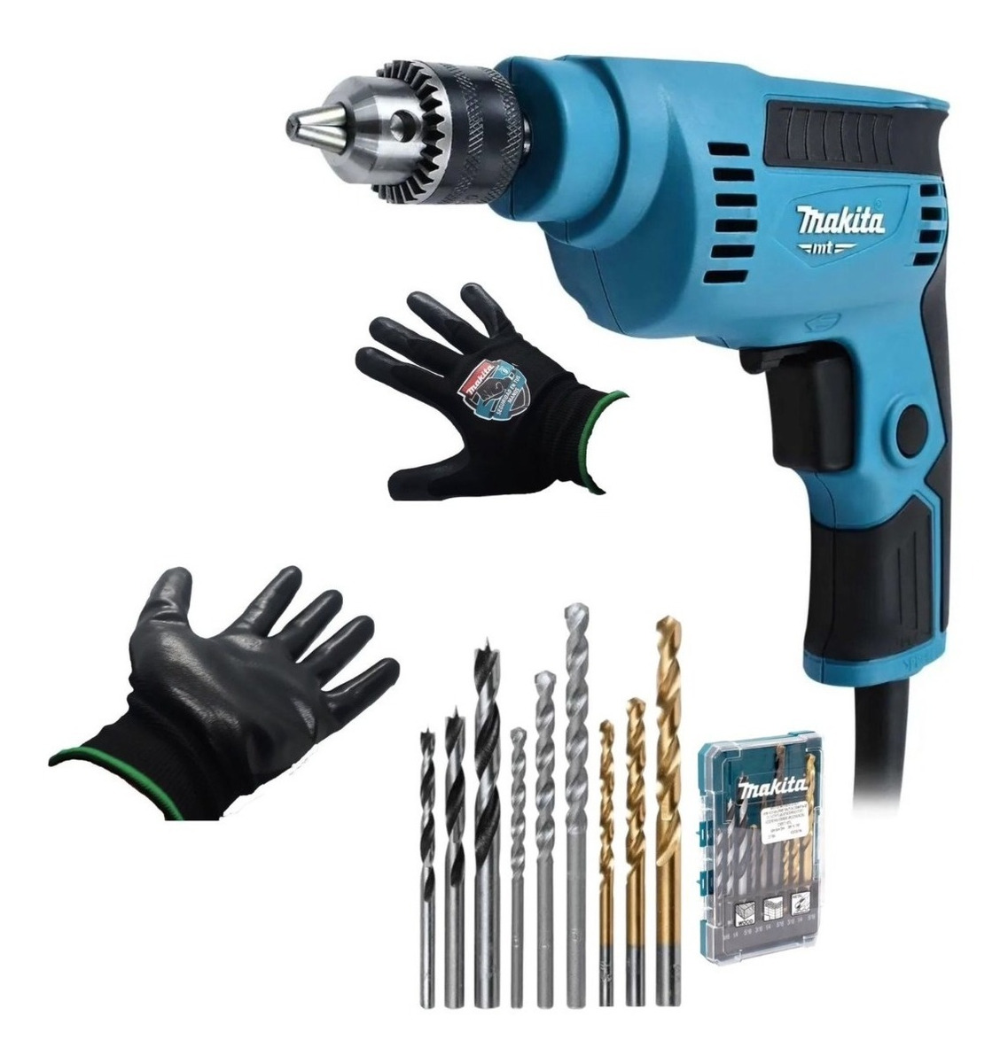 Taladro Alta Velocidad Makita M6501b 230w 1/4  + Accesorios