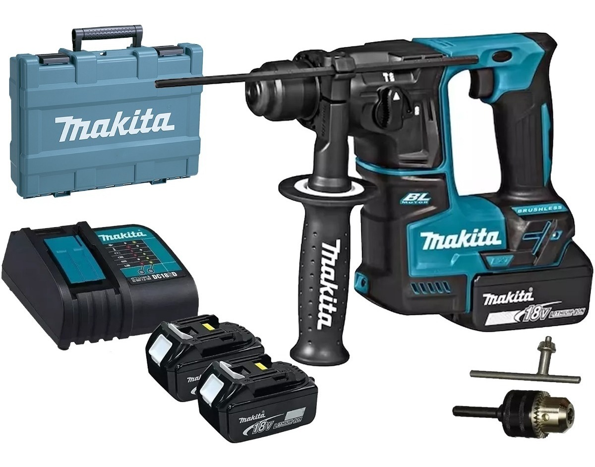 Rotomartillo Taladro Makita Sds Plus 18v 2 Bateria Brushless