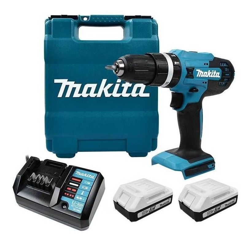 Taladro Rotomartillo 1/2'' Atornillador 18v Hp488dwe Makita