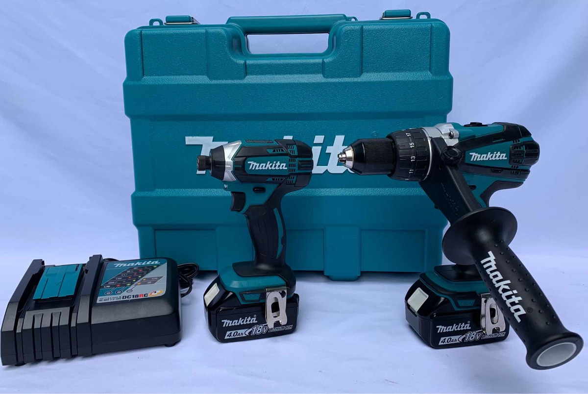 Kit Inalámbrico Makita 18v Rotomartillo Y Atornillador