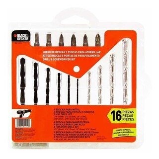 Foto 3 | Taladro Rotomartillo Tb550 y 16 Brocas Puntas Black+Decker