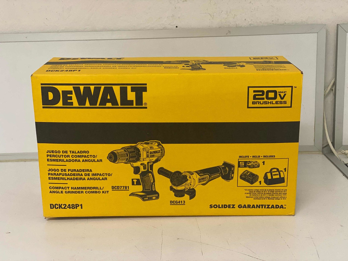 Foto 3 pulgar | Taladro y Esmeril Inalámbricos DeWalt DCK248P1