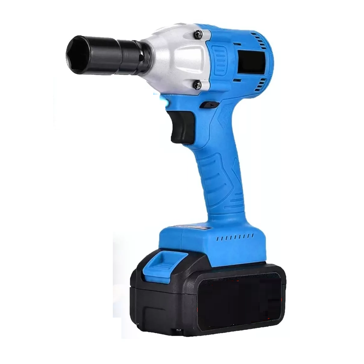 Llave de Impacto Inalámbrico Eo Safe Imports ESI-4413 color Azul 4000mah Batería + Caja