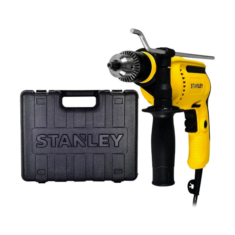 Foto 2 pulgar | Taladro Percutor Stanley color Amarillo 1/2 Plg 700w + Estuche color Negro