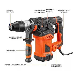 Foto 3 | Rotomartillo Frecuen de 50hz/60hz con 1500w de Potencia Eo Safe Imports Esi-4924 color Rojo