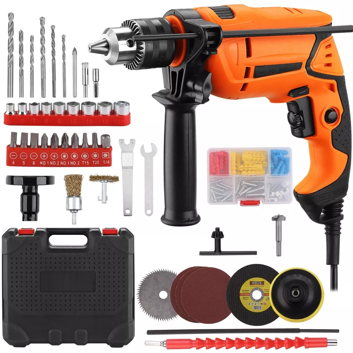 Foto 6 pulgar | Taladro Rotomartillo 1/2 Prof 650w Eo Safe Imports Esi-4883 color Naranja