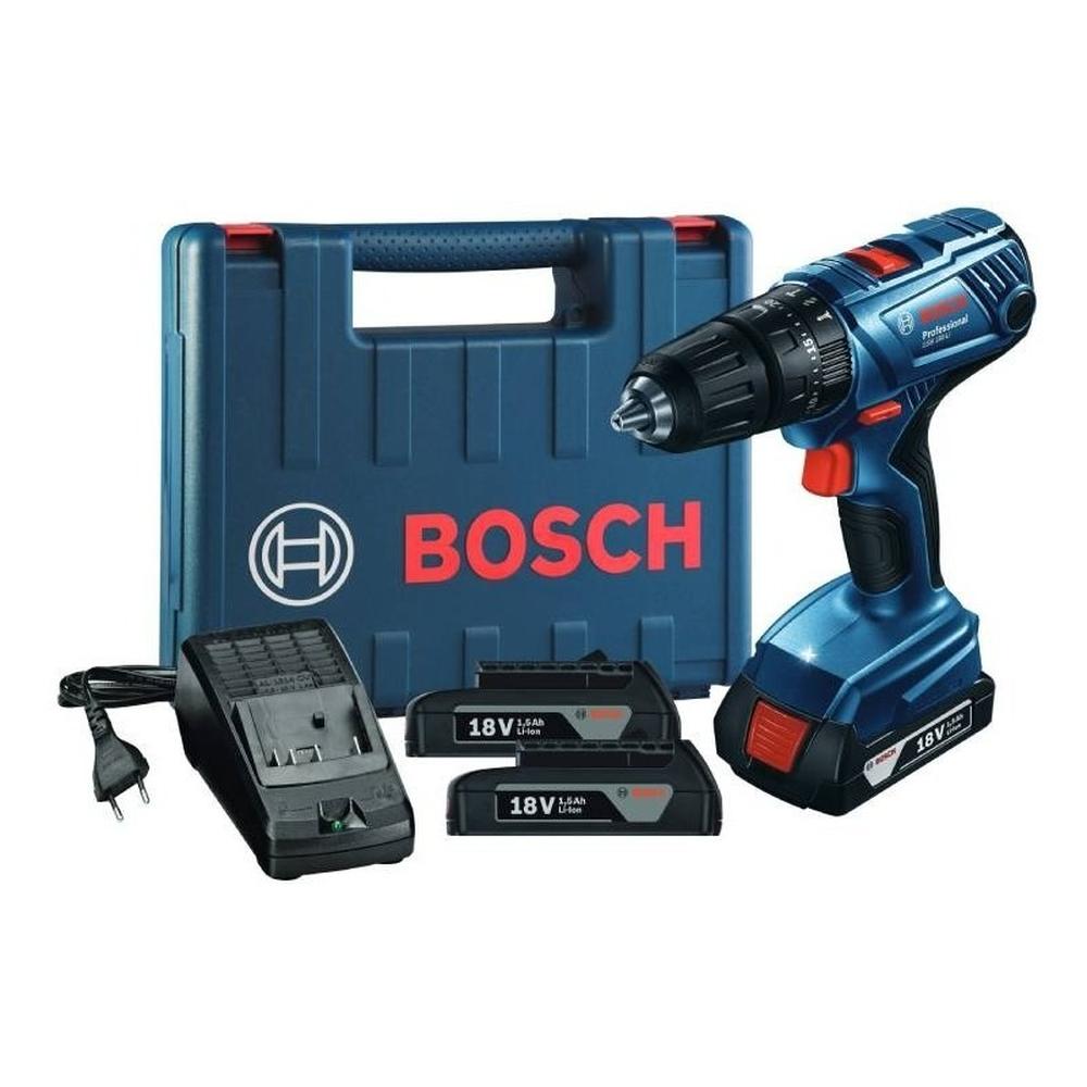 Taladro De Percusión A Batería Bosch Gsb 180-li Azul