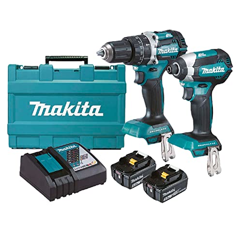 Rotomartillo y Atornillador Makita Inalámbrico de 18 V