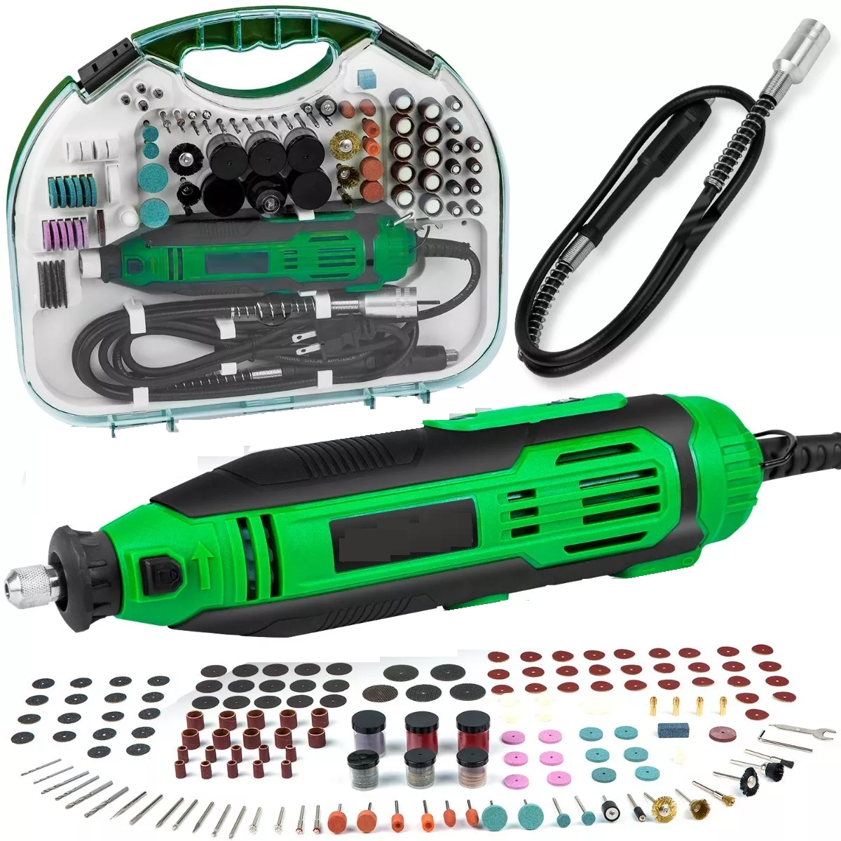 Mini Taladro  Con 211 Piezas Eo Safe Imports Esi-5953 Verde