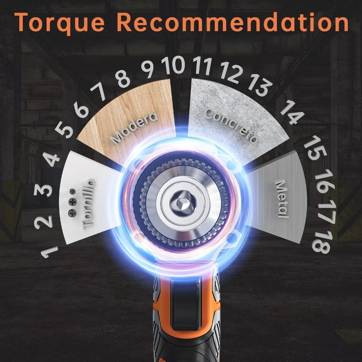 Foto 4 pulgar | Taladro Atornillador De Impacto Inalámbrico Eo Safe Imports Esi-6281 Multicolor