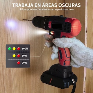 Foto 5 | Taladro Rotomartillo Sin Carbón con Batería de Litio Eo Safe Imports Esi-7062 color Rojo