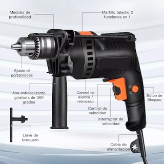 Foto 3 | Rotomartillo Perforador Eo Safe Imports Esi7050 color Negro