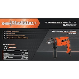 Foto 2 | Taladro Eléctrico Gladiator Tp413/5 de 750 W
