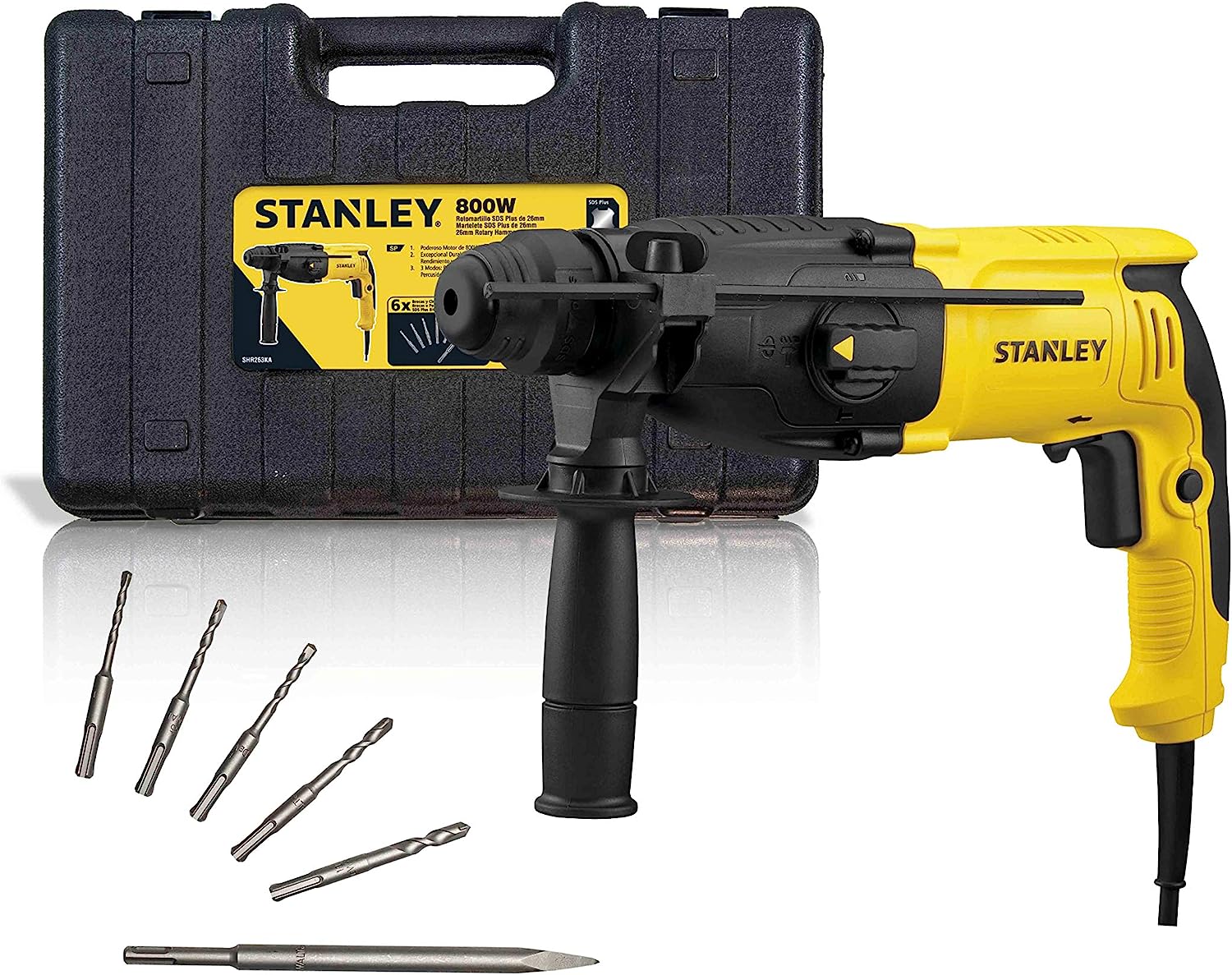 Taladro Rotomartillo Stanley Shr263ka color Amarillo