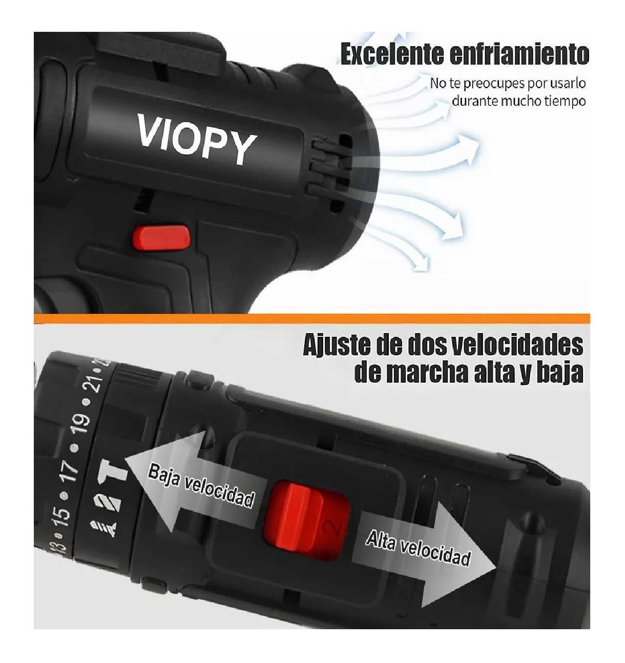 Foto 3 pulgar | Taladro Inalámbrico Viopi de 48v
