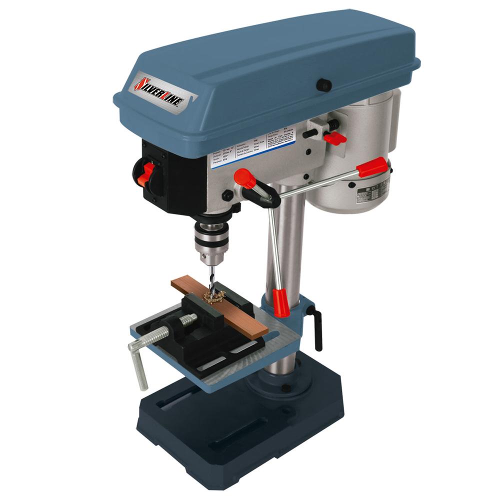 Taladro de Banco para Metal y Madera Silverline 5 Vel 1/2hp