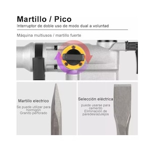 Foto 2 | Rotomartillo Cincelador Profesional 13 Pzs Eo Safe Imports Esi-9242 Multicolor