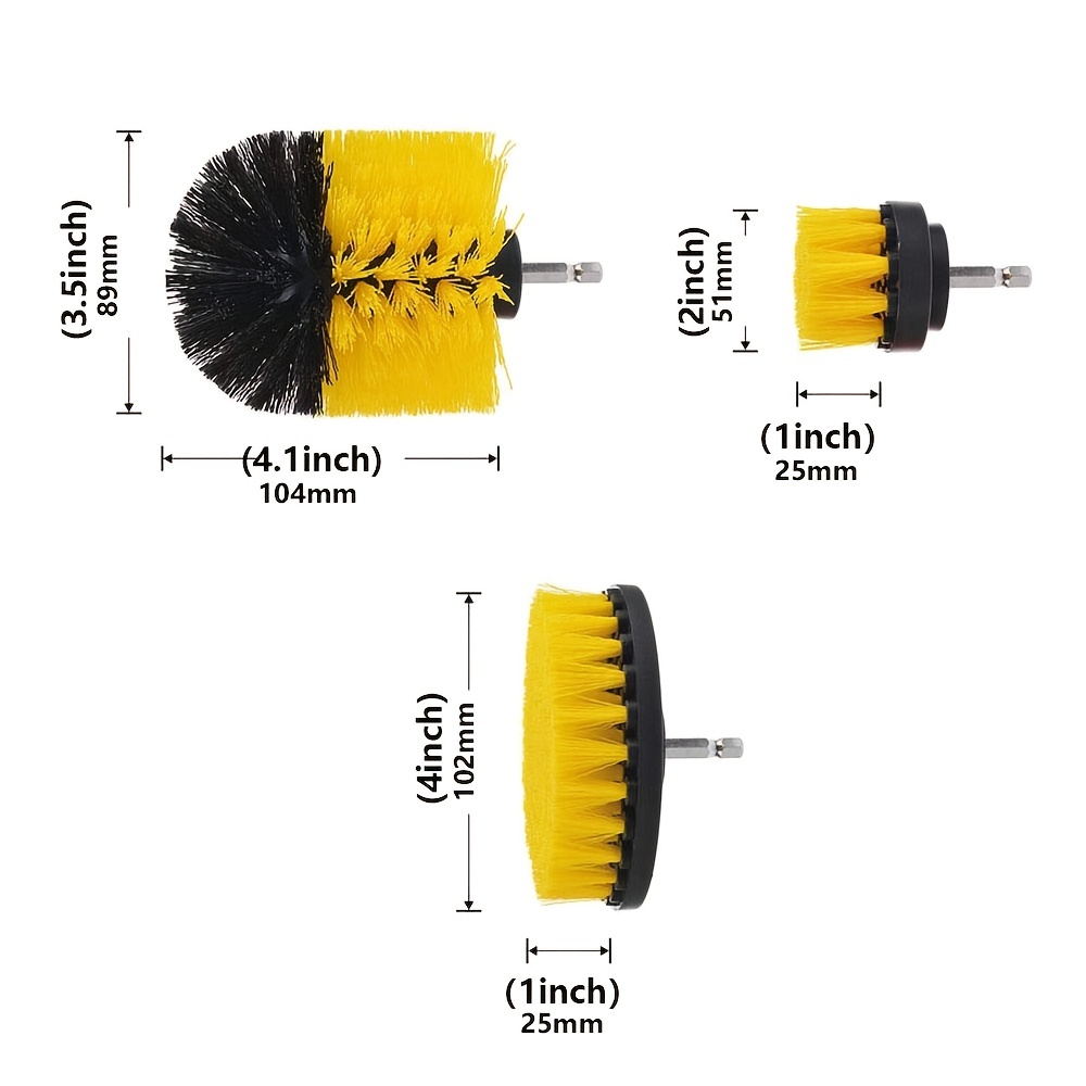 Foto 4 pulgar | Venta Internacional-Juego de Cepillos de Taladro Generic 3 Piezas