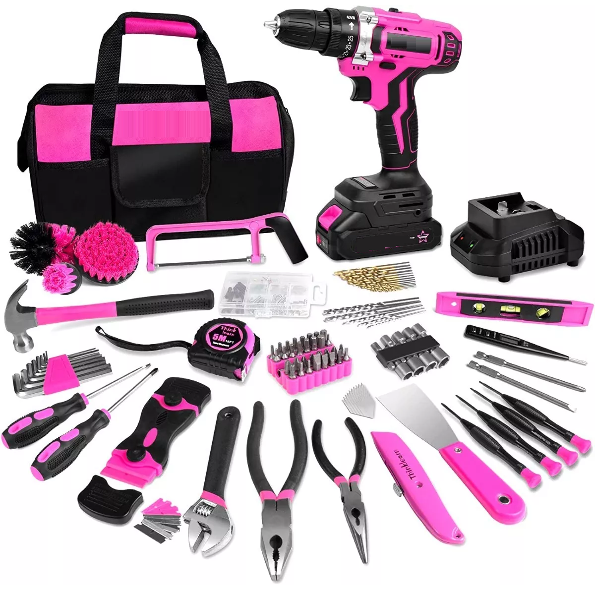 Kit de Herramientas Eo Safe Imports Esi9960 Color Rosa de 20 Piezas