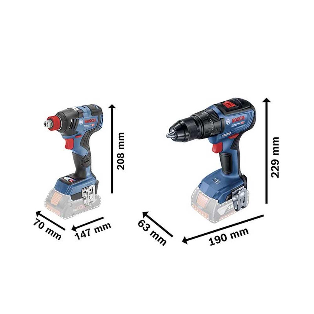 Foto 5 pulgar | Rotomartillo Bosch GSB 18v-50 + GDX 18v-200