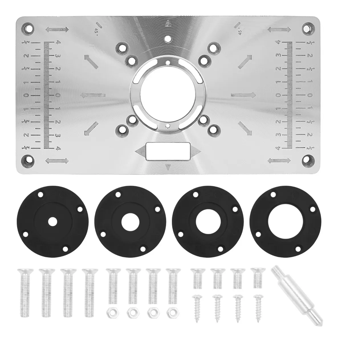 Mesa Router Multifuncional Inserto Placa Carpintería Eo Safe Imports Esi-10528 Plata