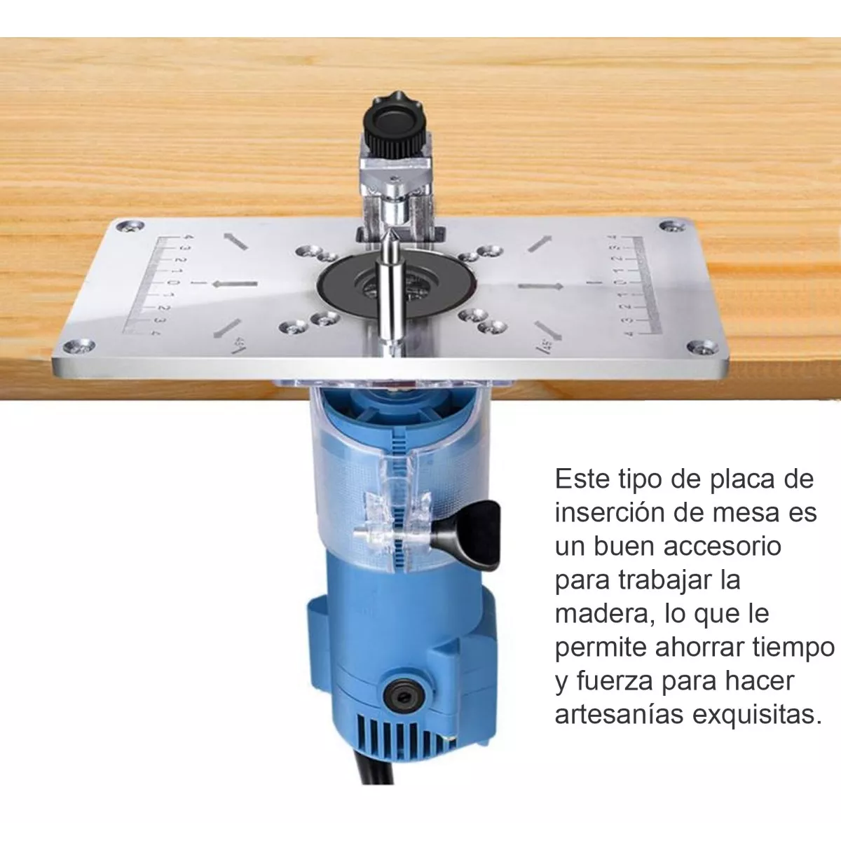 Foto 3 pulgar | Mesa Router Multifuncional Inserto Placa Carpintería Eo Safe Imports Esi-10528 Plata