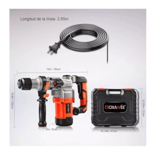 Foto 4 | Rotomartillo Goxawee Industrial de 1600 W con Accesorios