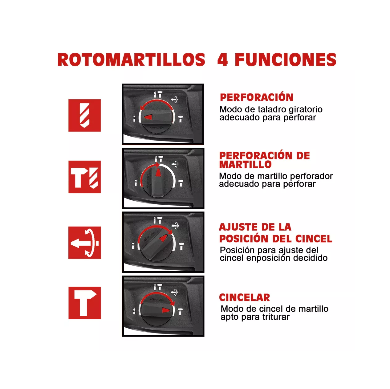 Foto 3 | Rotomartillo Teeno Pro920 de 800 W con Accesorios