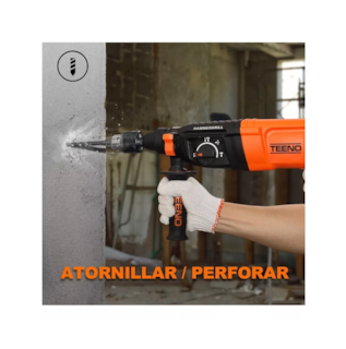 Foto 5 | Rotomartillo Teeno Negro de 800 W con Accesorios