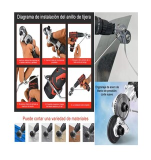 Foto 3 | Taladro Atornillador Js con Accesorios Corte Metal Negro