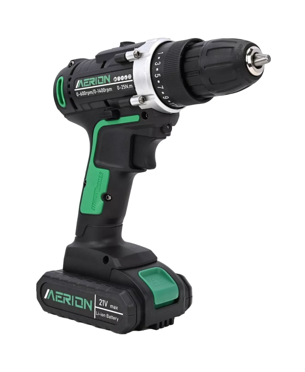 Foto 2 pulgar | Taladro Eléctrico Atornillador Inalámbricos 21v 2 Baterías Negro/verde