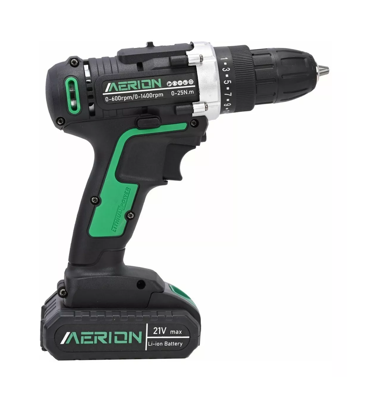Foto 3 pulgar | Taladro Eléctrico Atornillador Inalámbricos 21v 2 Baterías Negro/verde