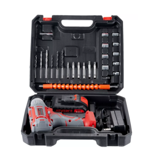 Foto 3 | Kit Taladro Eléctrico Atornillador Inalámbrico Rojo/gris