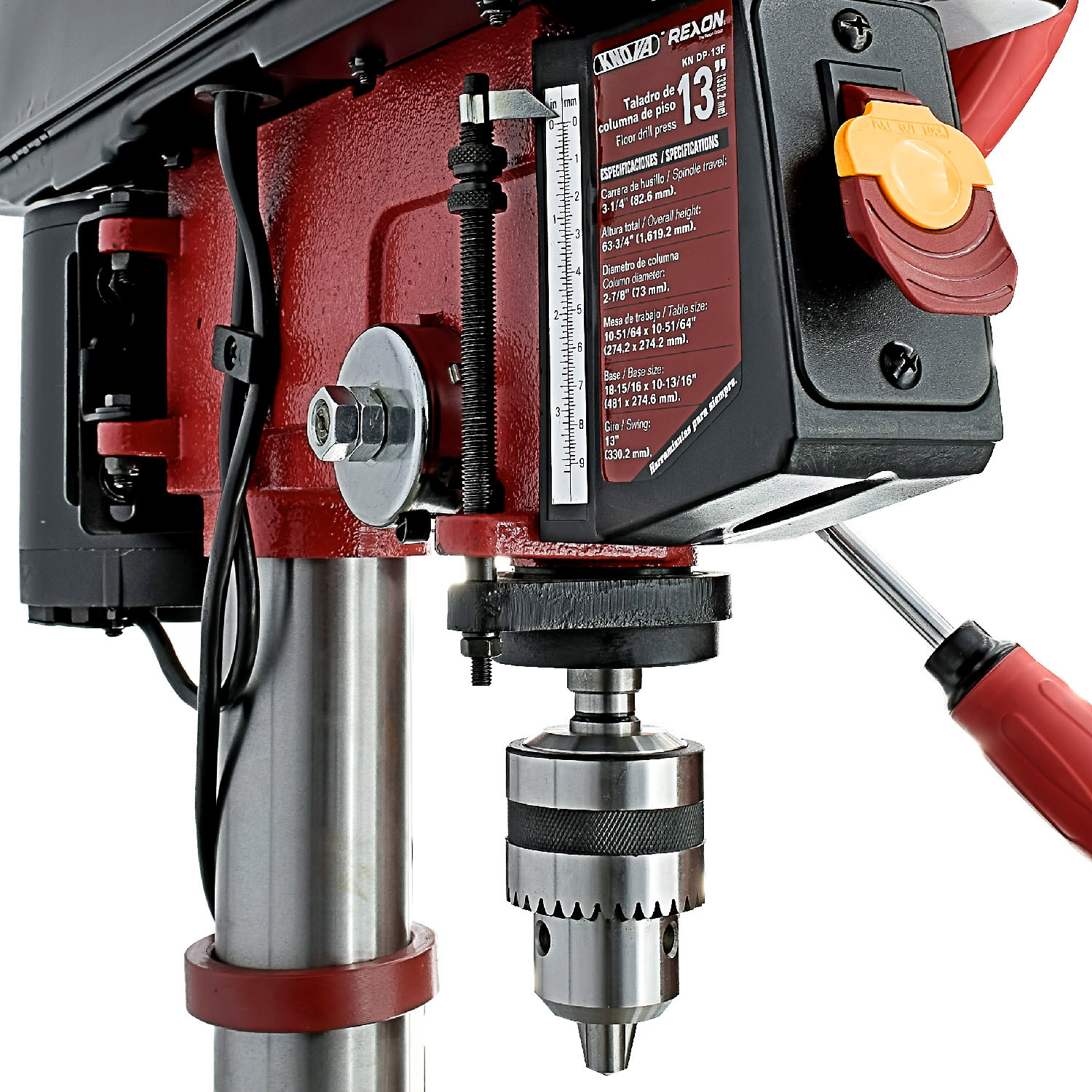 Foto 5 | Taladro de Columna de Piso Knova 13'' Profesional 3/4 HP 3,100 Rpm Chuck 5/8''