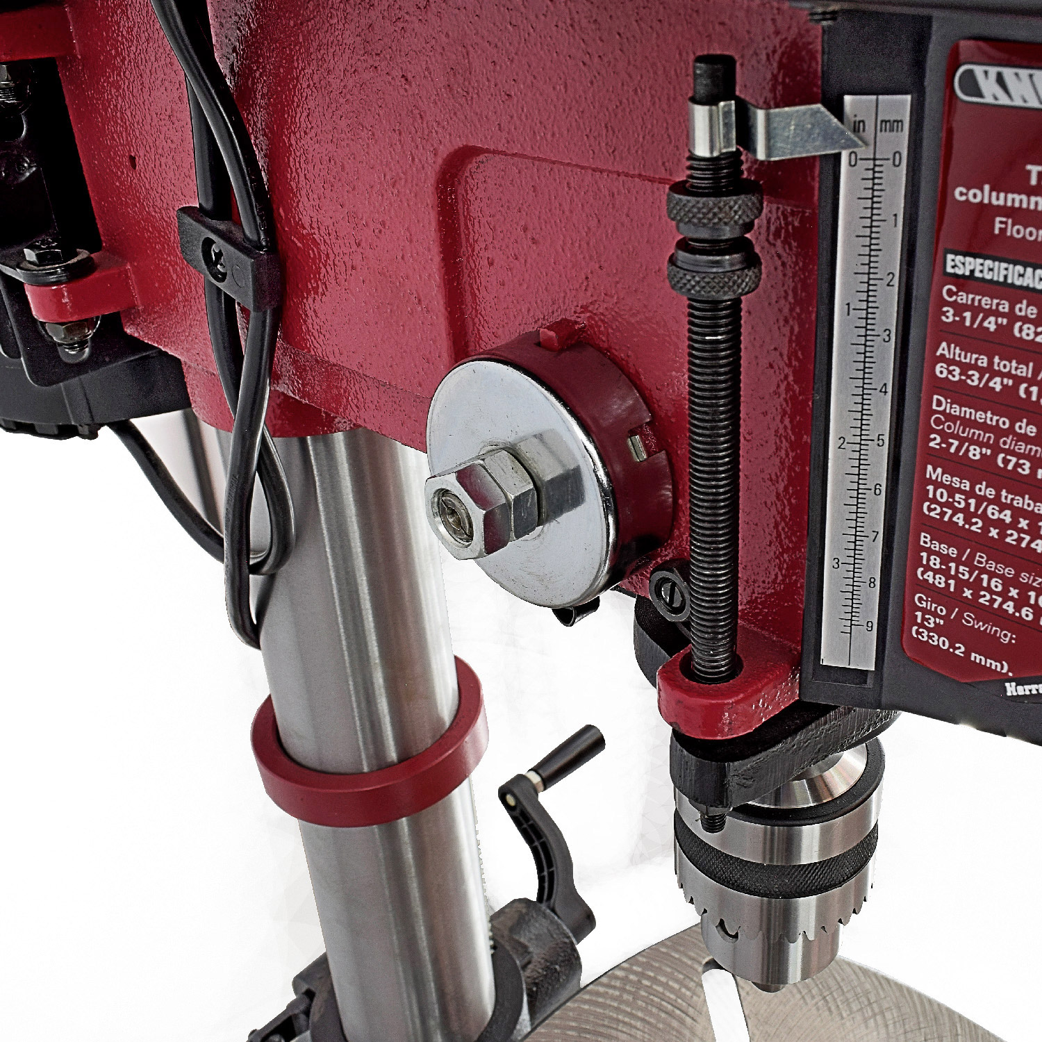 Foto 6 | Taladro de Columna de Piso Knova 13'' Profesional 3/4 HP 3,100 Rpm Chuck 5/8''