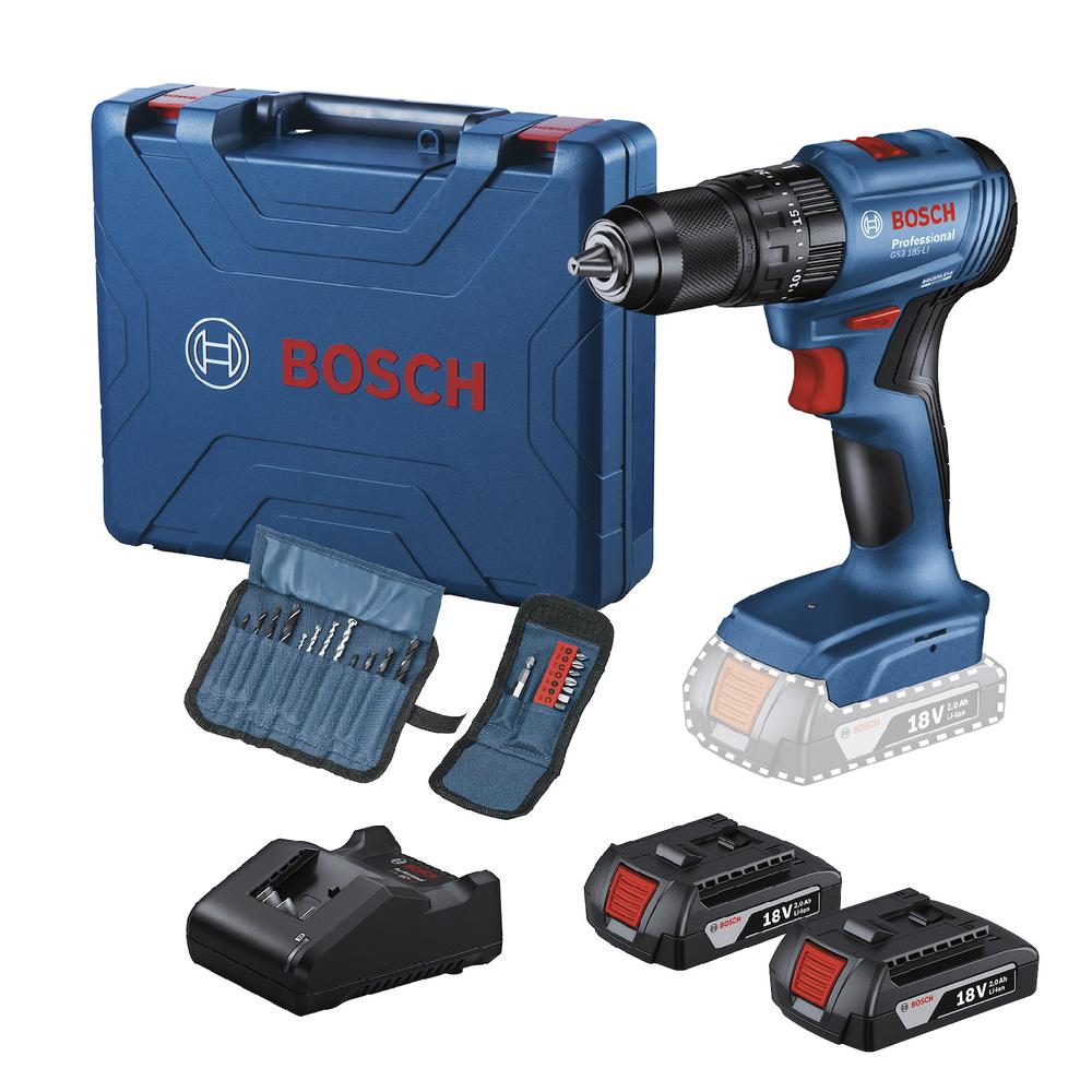 Rotomartillo 1/2'' Bosch Gsb 185-li 18v + 2 Baterías Maletín