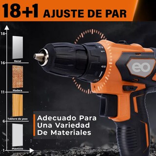 Foto 2 | Kit Taladro Atornillador Eléctrico Inalámbrico 21v 35 Piezas Eo Safe Imports Esi-13281 Multicolor