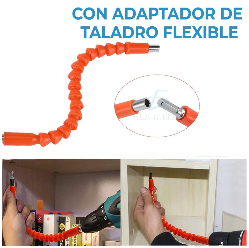 Foto 8 pulgar | Taladro Desarmador Pistola De Impacto Kit Con 24 Accesorios