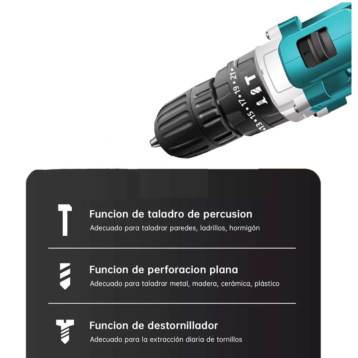 Foto 4 pulgar | Taladro Rotomartillo Inalámbrico Con 156w Eo Safe Imports Esi-14951 Verde