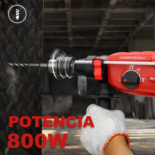 Foto 5 pulgar | Martillo Perforador Teeno Pro920 800w 0-900rpm