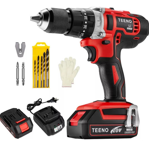 Foto 1 | Perforador Inalámbrico Teeno-916, 20 V 1/2 1 X 2,0 Ah, Iones De Litio